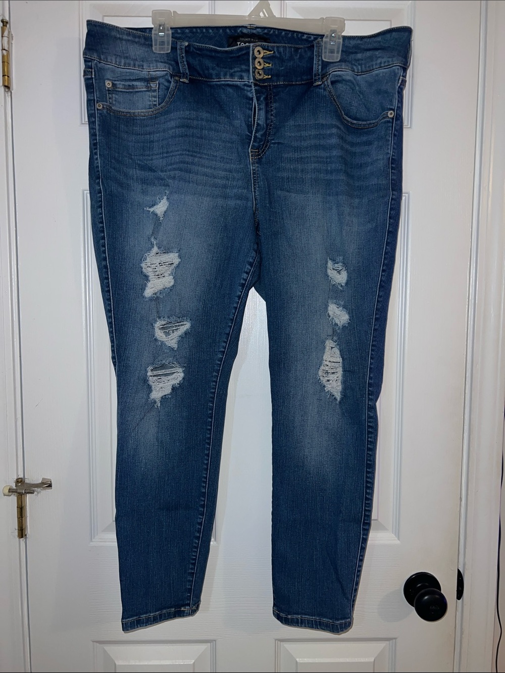 Torrid Distressed Medium Blue Jegging